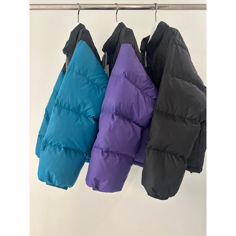 小北韩国代购男装东大门羽绒服立领拼色压纹双拉链大口袋百搭外套