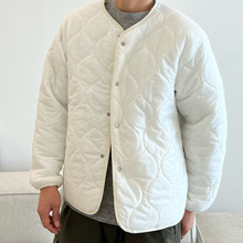 韩国代购 小北东大门男装 潮 保暖棉衣双面夹克复古菱形格外套男女款