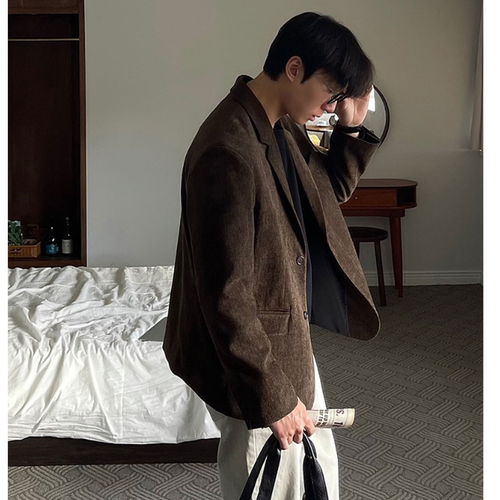男装东大门西服外套灯芯