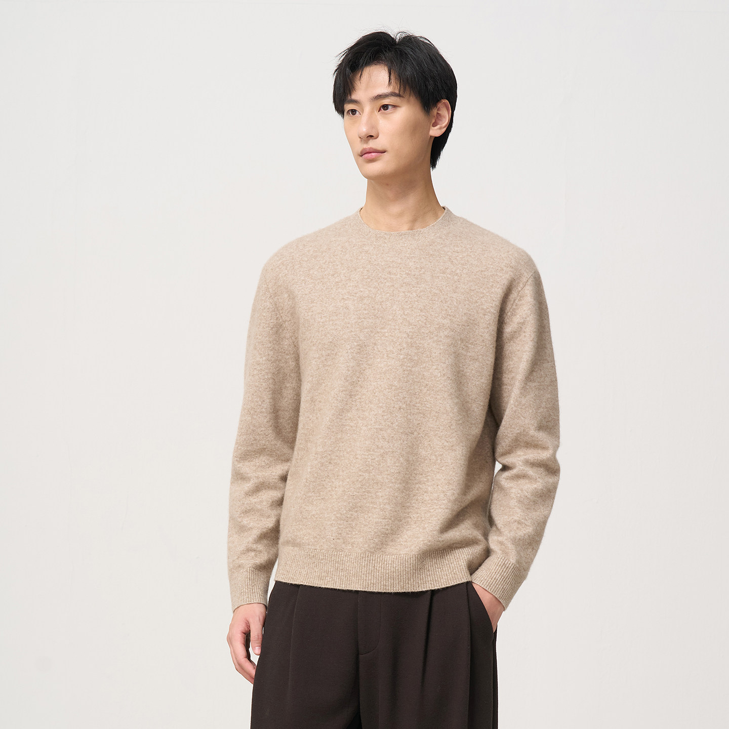 12针轻量高端混纺羊绒衫男士秋冬保暖圆领毛衣内搭打底针织衫男款,男装,针织衫/毛衣,淘宝优惠券,粉丝福利购,淘宝优惠卷