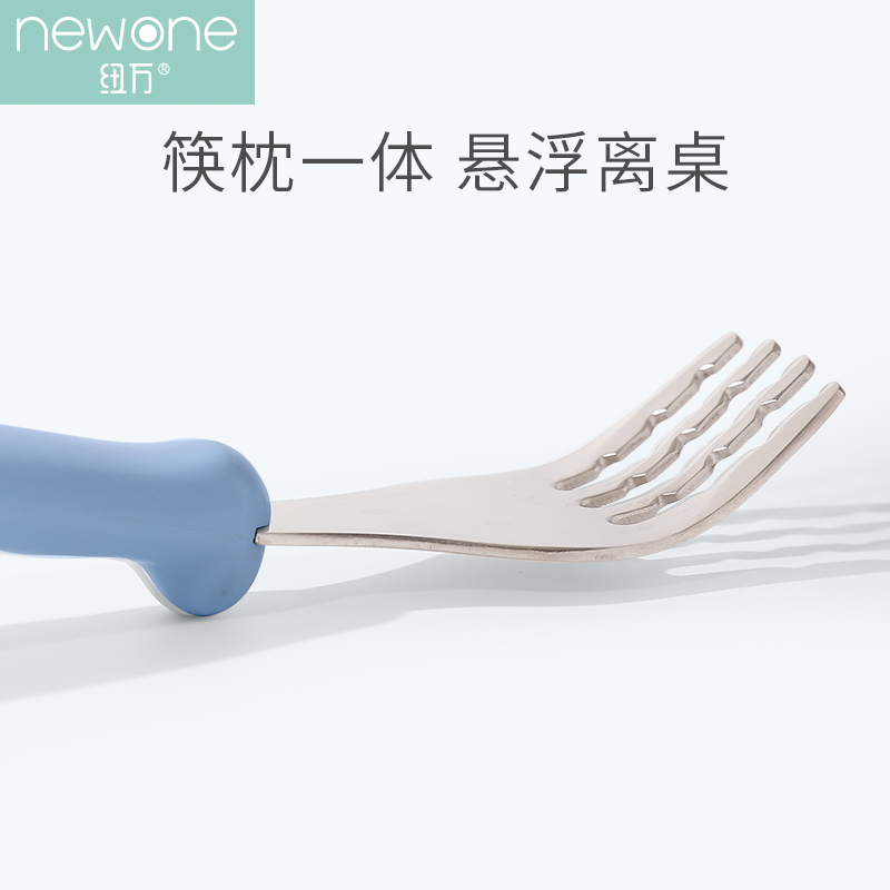 儿童餐具宝宝学习训练筷子2-3岁便捷外出不锈钢勺子叉子三件套装