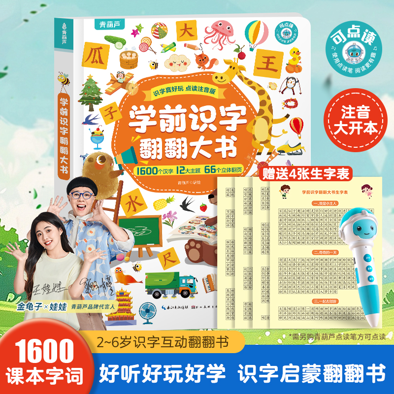 学前识字翻翻大书注音版