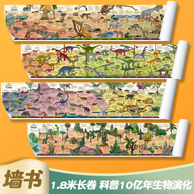 1.8米长儿童科普知识墙书
