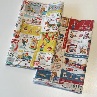 日本进口棉布 YUWA 玩具俱乐部 5色布组