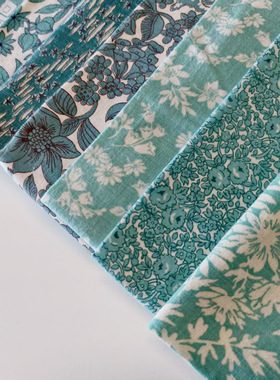 【购买前咨询店主】1930年美国制造 原版古董布料 绿色系 布组016