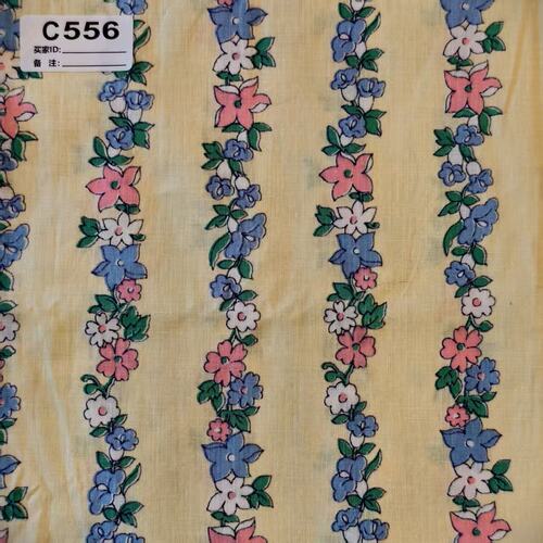 【收藏】1940年美国制造 原版古董布料  可连裁 黄色系 C556