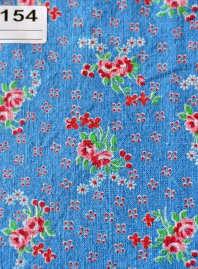 【收藏】1930年美国制造 原版古董布料 蓝色系 C154