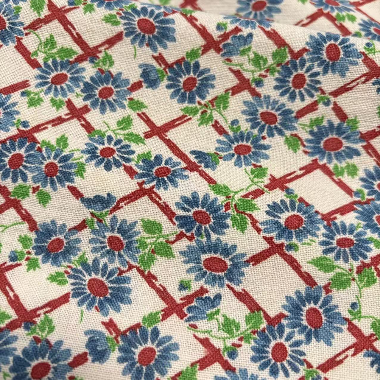 海外畅销【收藏】1930年代美国制造 古董布料 C036