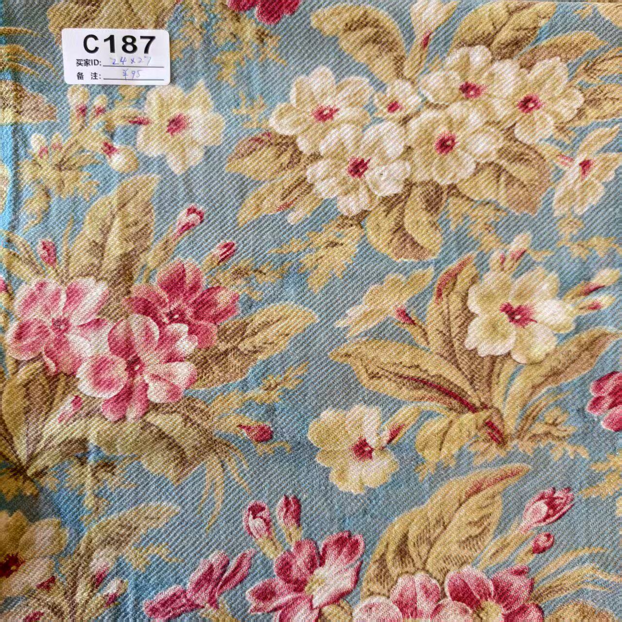 【收藏】法国古董质感厚度棉 原版古董布料 大尺寸可连裁  C187