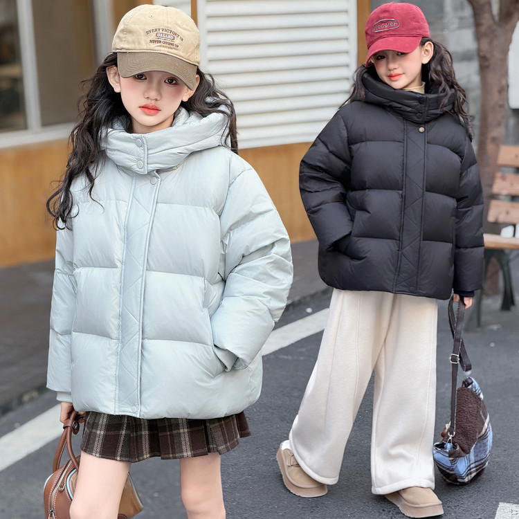 女童羽绒服加厚儿童白鸭绒外套潮