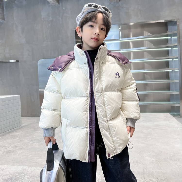 男童韩系羽绒服冬加厚外出防寒服