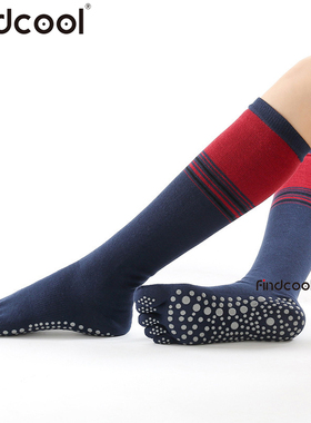 Findcool中筒瑜伽袜五指袜露趾包趾女士专业舞蹈袜硅胶防滑