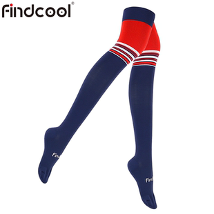 Findcool长筒过膝专业压缩袜2双女马拉松跑步健身骑行跳绳高筒袜