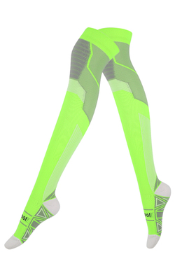 Findcool长筒跳操袜女士过膝压缩袜马拉松越野跑步运动袜防滑减震