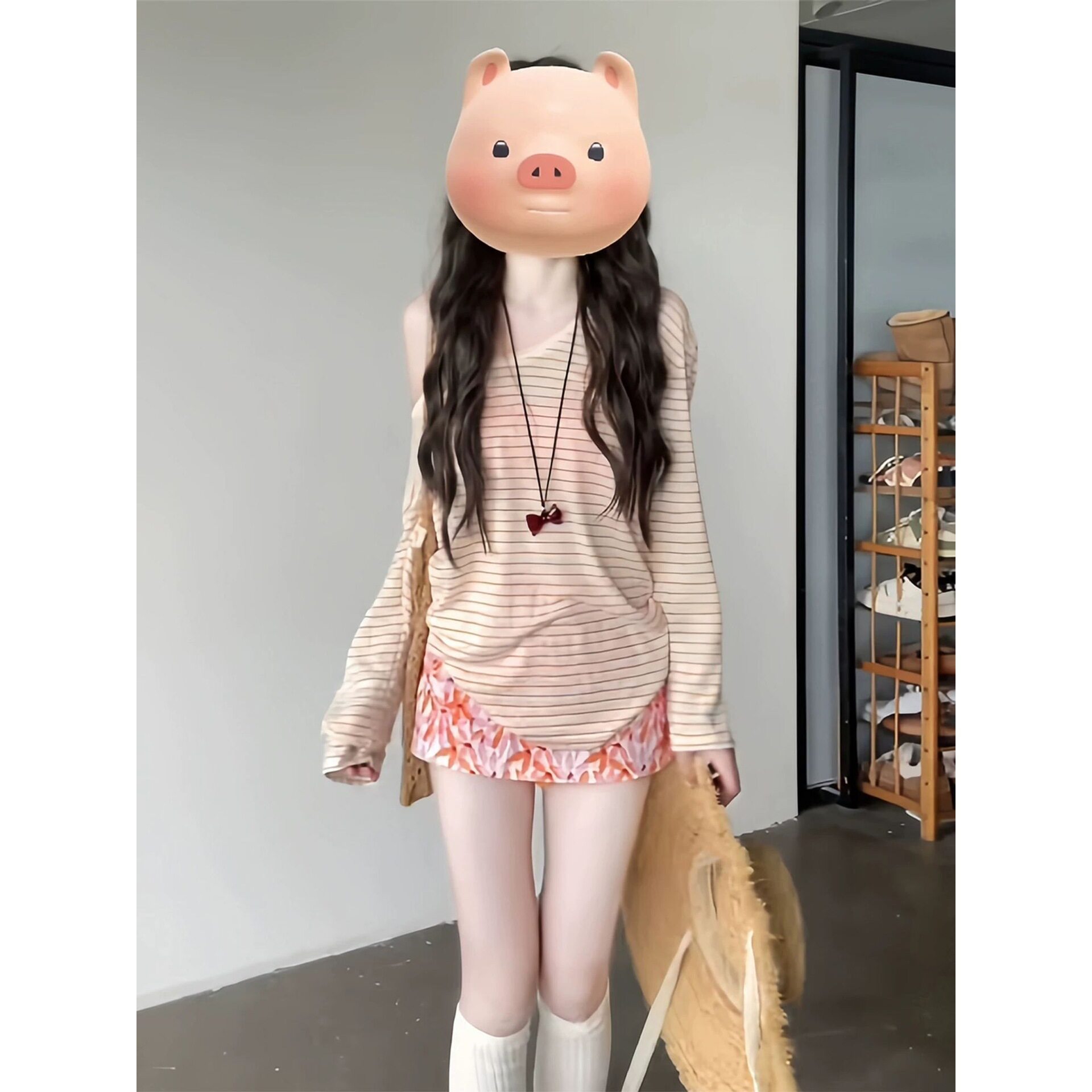 新款绝美海岛度假泡温泉比基尼分体裙式泳衣套装条纹长袖罩衫防晒