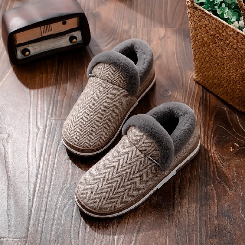 男士棉拖鞋冬季新款室内居家用保
