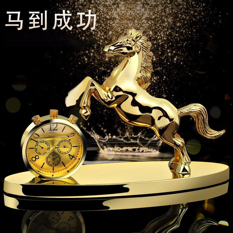 小车摆件高档车载装饰马到成功