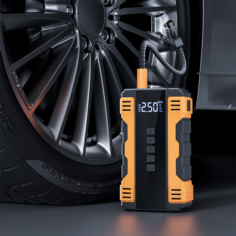 车载点火器插头汽车应急启动电源充气泵一体机12v电瓶紧急强搭