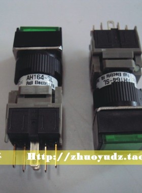 《全新原装》 富士 正方形带灯按钮开关 AH164-SLG22E3 绿色