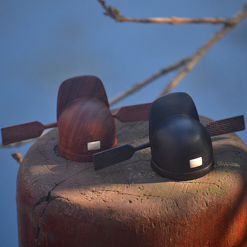 江苏明代乌纱帽红木手把件摆件