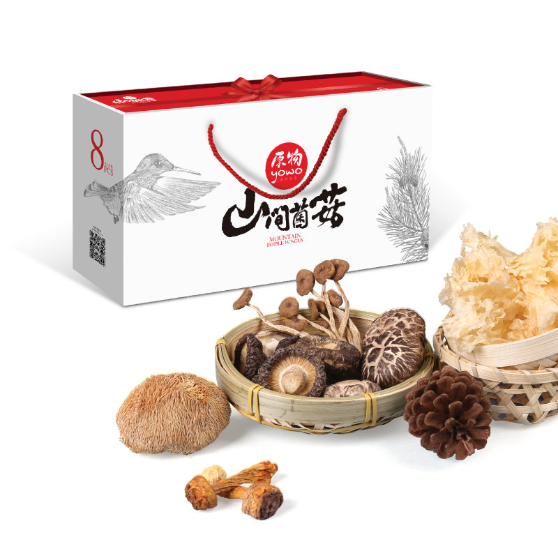 原物 山间菌菇银耳干货土特产干菌礼盒 福利团购集采礼品伴手礼