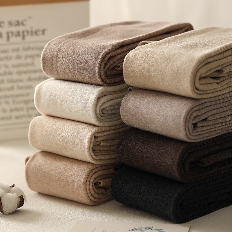 高腰蜜桃臀加绒加厚棉质打底裤