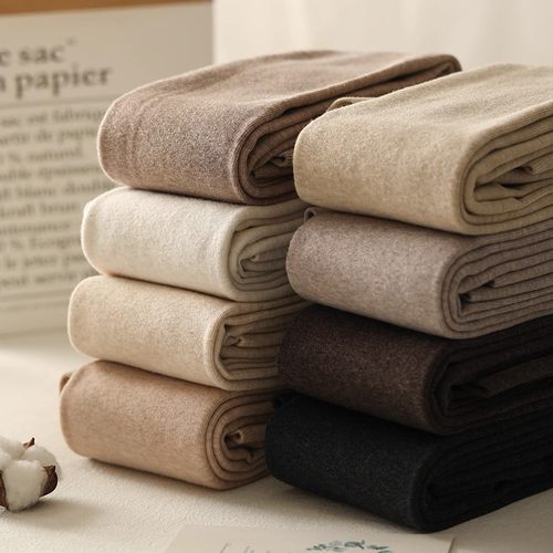 高腰蜜桃臀加绒加厚棉质打底裤