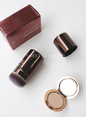 Hourglass便携款粉底刷矿物质粉饼刷软毛底妆刷 带防尘盖子