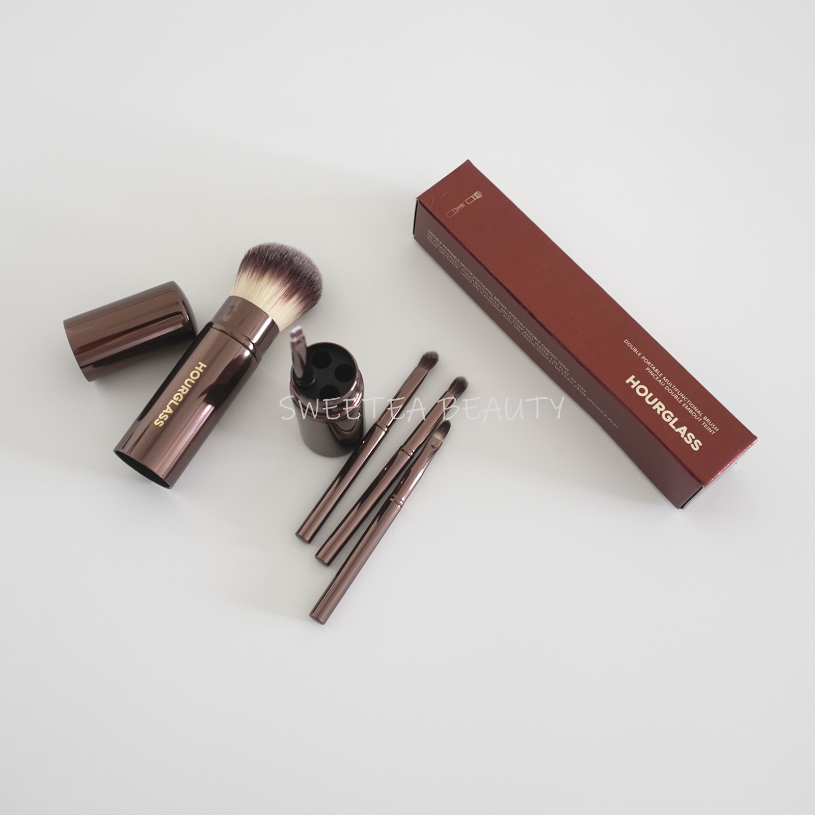 Hourglass便携散粉刷粉底刷眼影刷遮瑕刷唇刷眉刷五合一化妆套刷
