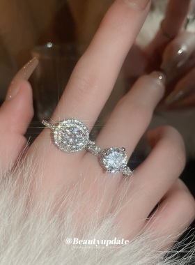 新款锆石轻奢小众戒指