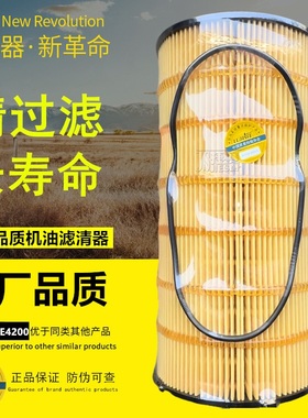 1012010-E4200适配东风新天龙旗舰版X7雷诺DDI75机油纸滤芯滤清器