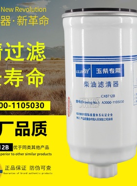 DX200A/CX0712B适配玉柴A3000-1105030锡柴1117060-29D柴油滤芯格