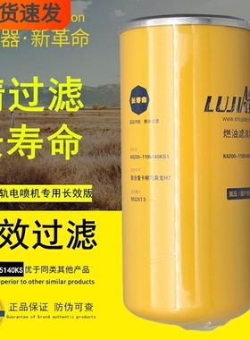 K6200-1105140KS1柴油滤芯适配玉柴联合动力长寿命电喷燃油精滤器