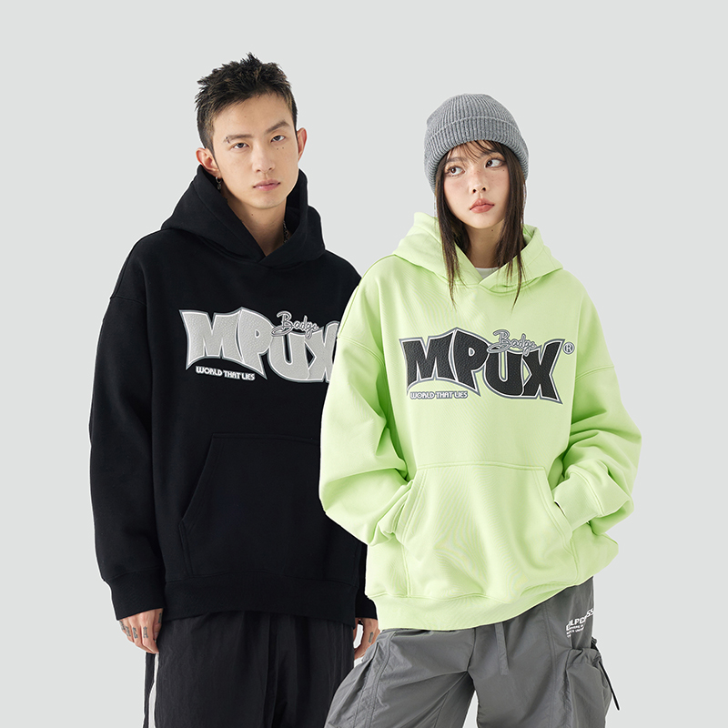 MPUX联名男女休闲印花卫衣GO