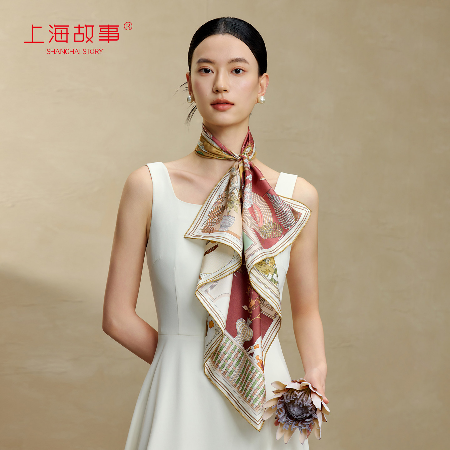 上海故事2025新款桑蚕丝巾双面印花真丝中方巾妈妈款送长辈礼盒装,服饰配件/皮带/帽子/围巾,围巾/丝巾/披肩,淘宝优惠券,粉丝福利购,淘宝优惠卷