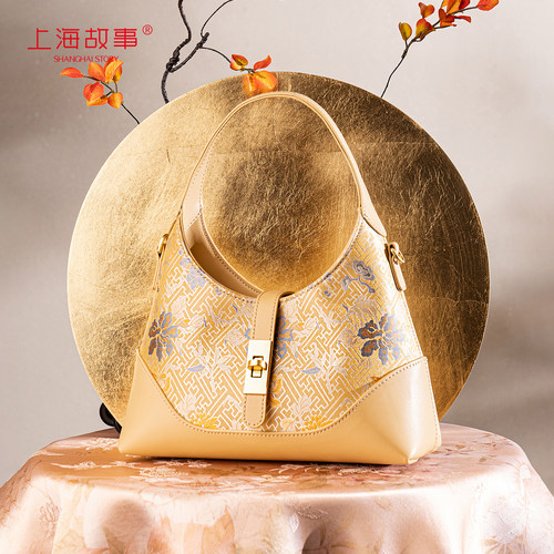 上海故事宋锦托特包包
