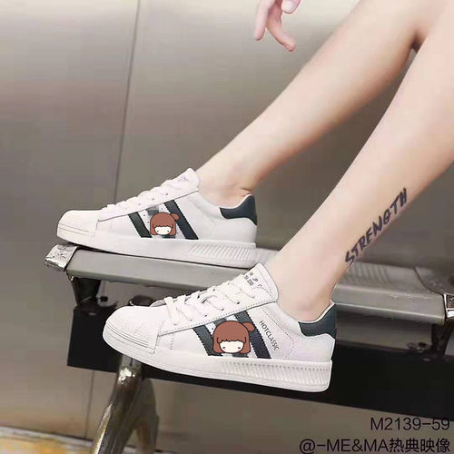 热典MEMA牛皮舒适经典小白鞋女潮