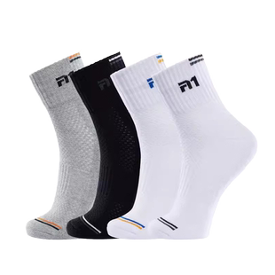 新品TAAN泰昂羽毛球袜运动袜毛巾底透气舒适优质棉袜男袜T342袜子