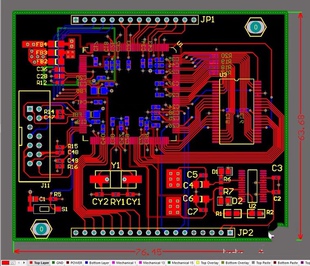 PCB 4层板DSP28335核心板设计AD原理图、PCB源文件4层PCB设计开发