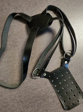 户外旅行装备套装用品隐蔽贴身肩头层牛皮植鞣皮革刀鞘巴斯蒂内利