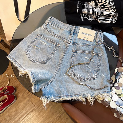破洞短裤常规2025年夏