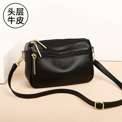 真皮斜挎包女2026新款时尚休闲中年妈妈包女包软皮单肩小包包牛皮