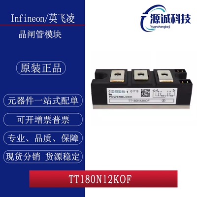 全新现货 英飞凌 TT180N12KOF TT180N12KOF 晶闸管模块 询价