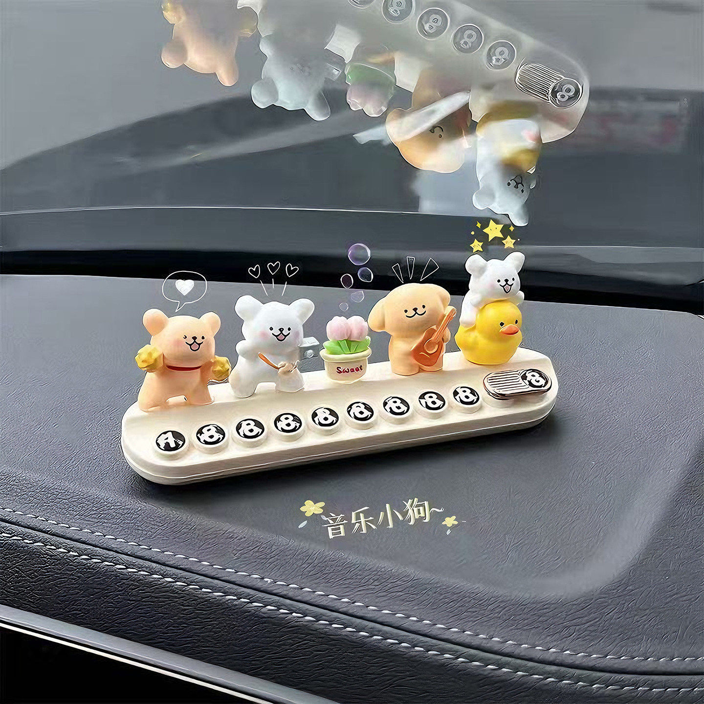 挪车电话牌2025网红新款线条小狗汽车临时停移车号码显示牌摆件女,汽车用品/电子/清洗/改装,停车号码牌,淘宝优惠券,粉丝福利购,淘宝优惠卷