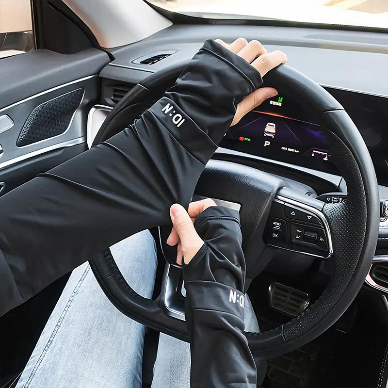 袖套高颜值冰丝男女套袖冰爽炫酷外卖骑行户外手袖