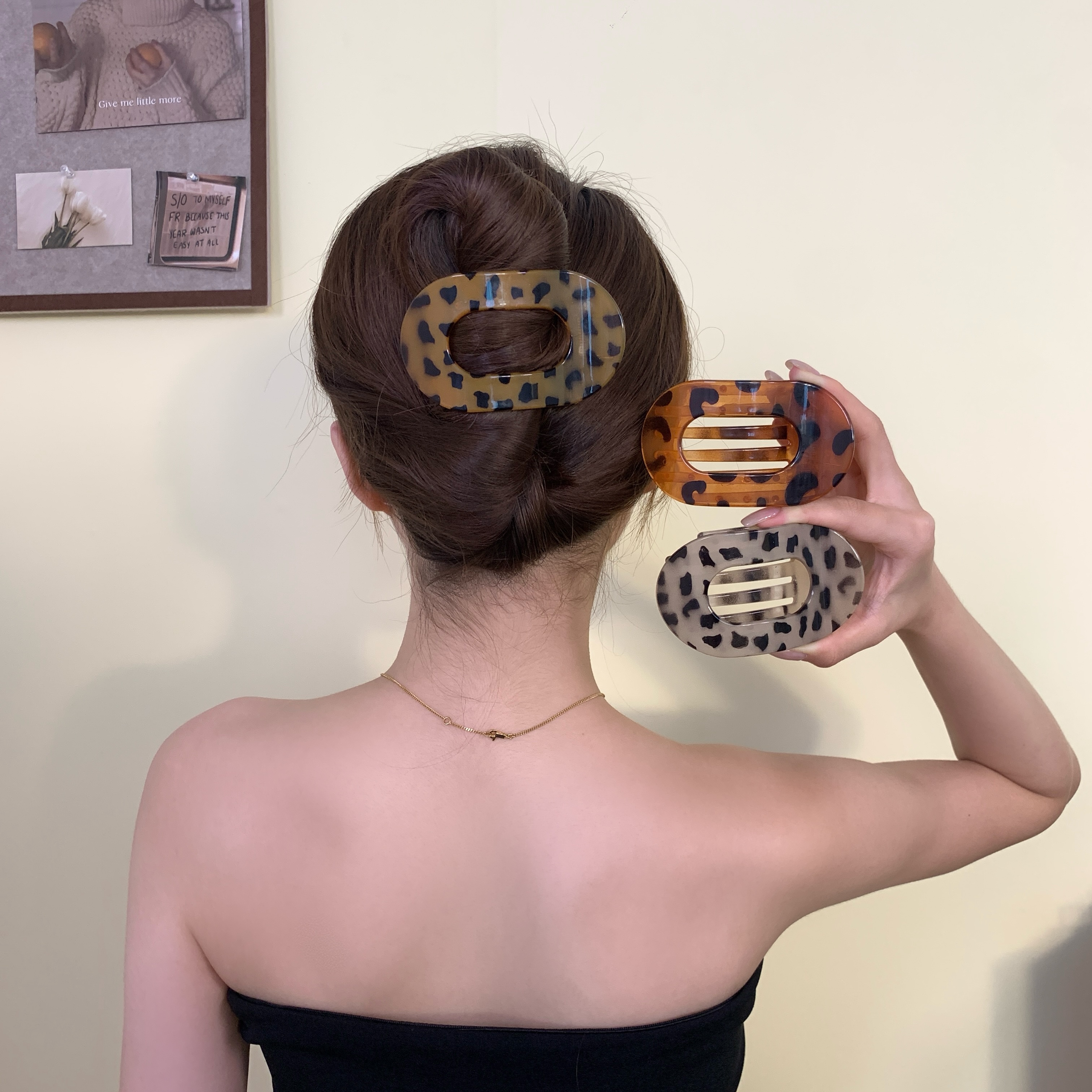 新款鲍鱼抓夹女后脑勺扁平盘发夹