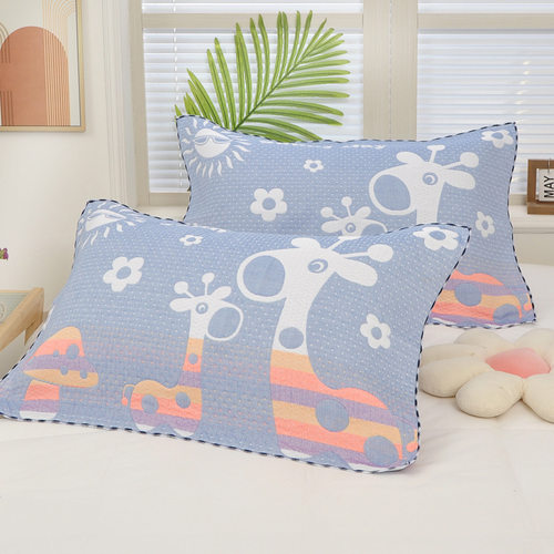 果奇高档纯棉纱布枕巾四季通用