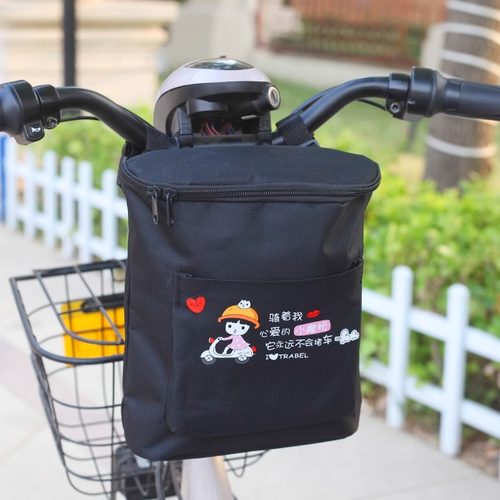 电动车挂包大容量防水电瓶车自行车前置挂包雨衣充电器收纳前挂包