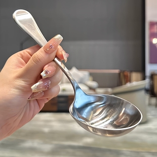 干饭大勺子加大深头喝汤吃面粥勺汤匙调羹吃播长柄大号饭勺