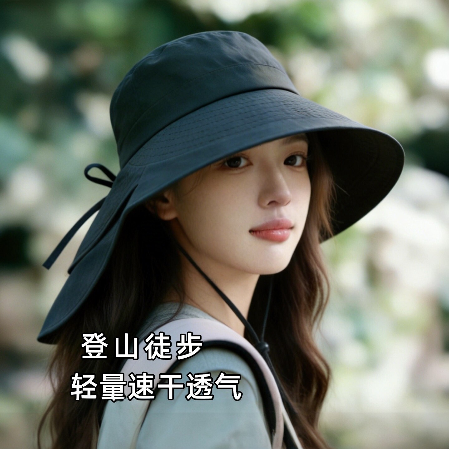 果奇2026新款帽子女款户外防晒帽登山夏季渔夫帽防紫外线遮阳帽图片